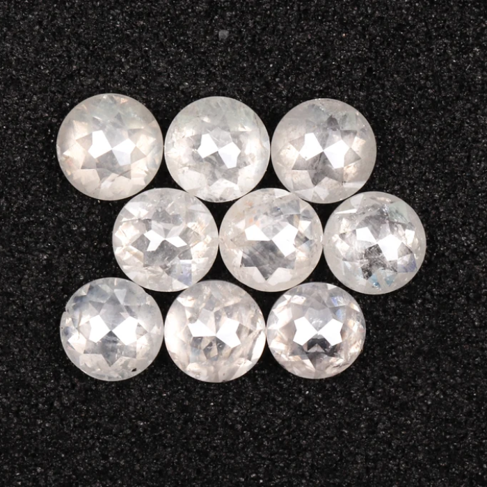 Round Rose Cut Loose Natural Earth Mined Diamond - Minimal Carbon