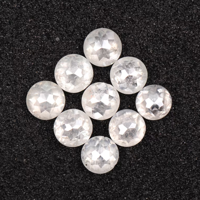 Round Rose Cut Loose Natural Earth Mined Diamond - Minimal Carbon