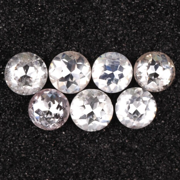 Round Rose Cut Loose White Natural Earth Mined Diamond - Minimal Carbon