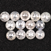 Round Rose Cut Loose White Natural Earth Mined Diamond