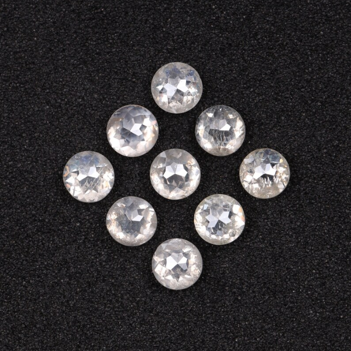 Round Rose Cut Loose White Natural Earth Mined Diamond - Minimal Carbon