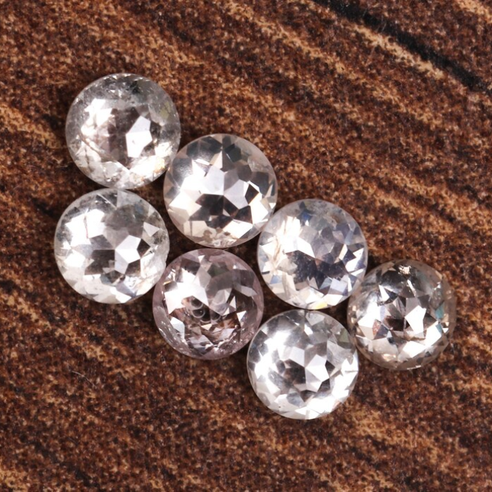 Round Rose Cut Loose White Natural Earth Mined Diamond - Minimal Carbon