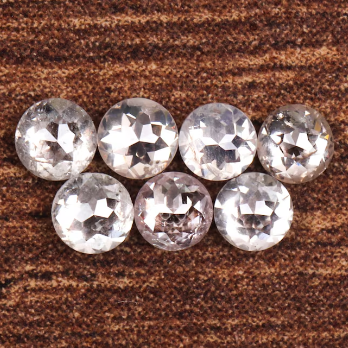 Round Rose Cut Loose White Natural Earth Mined Diamond - Minimal Carbon