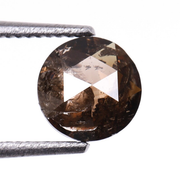 Round Rose Cut Natural Brown Diamond