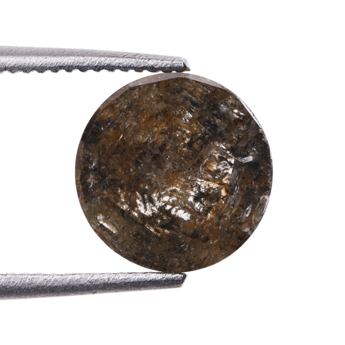 Round Rose Cut Natural Fancy Diamond