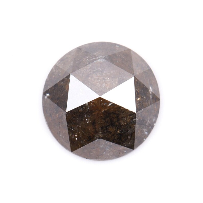 Round Rose Cut Natural Fancy Diamond