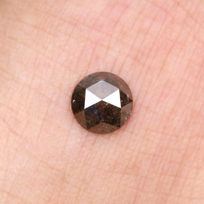 Round Rose Cut Natural Fancy Diamond