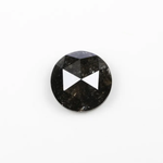 Round Rose Cut Natural Loose Salt and Pepper Diamond