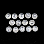 Round Rose Cut Natural White Earth Mined Diamond