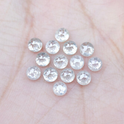 Round Rose Cut Natural White Earth Mined Diamond