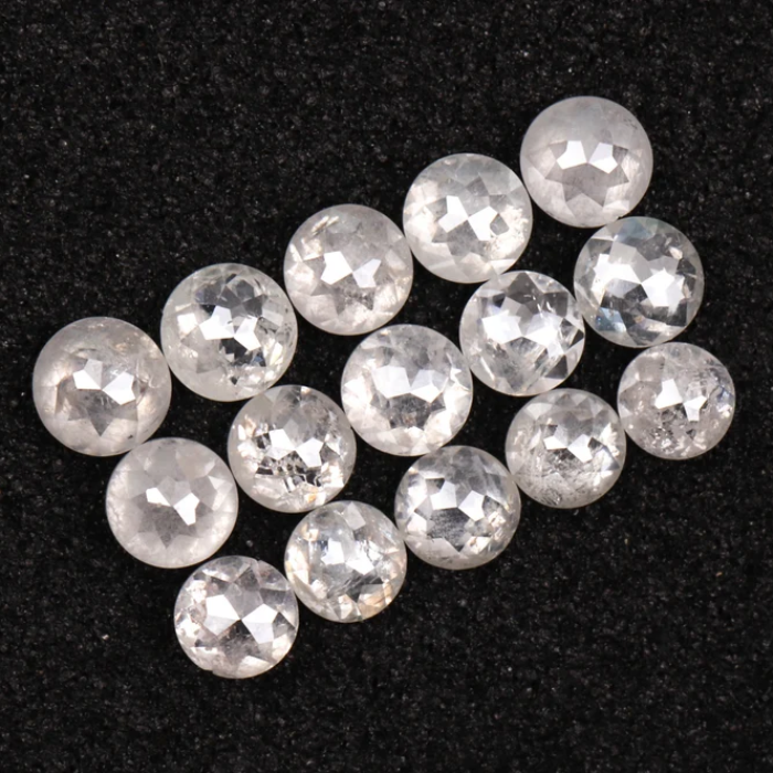 Round Rose Cut Natural White Loose Earth Mined Diamond