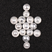 Round Rose Cut Natural White Loose Earth Mined Diamond