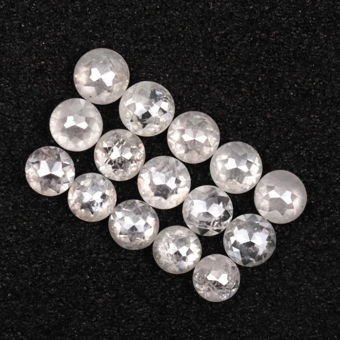 Round Rose Cut Natural White Loose Earth Mined Diamond