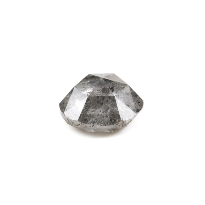 Round Rose Cut Salt And Pepper Loose Diamond