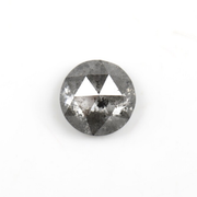 Round Rose Cut Salt And Pepper Loose Diamond