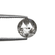 Round Rose Cut Salt And Pepper Loose Diamond