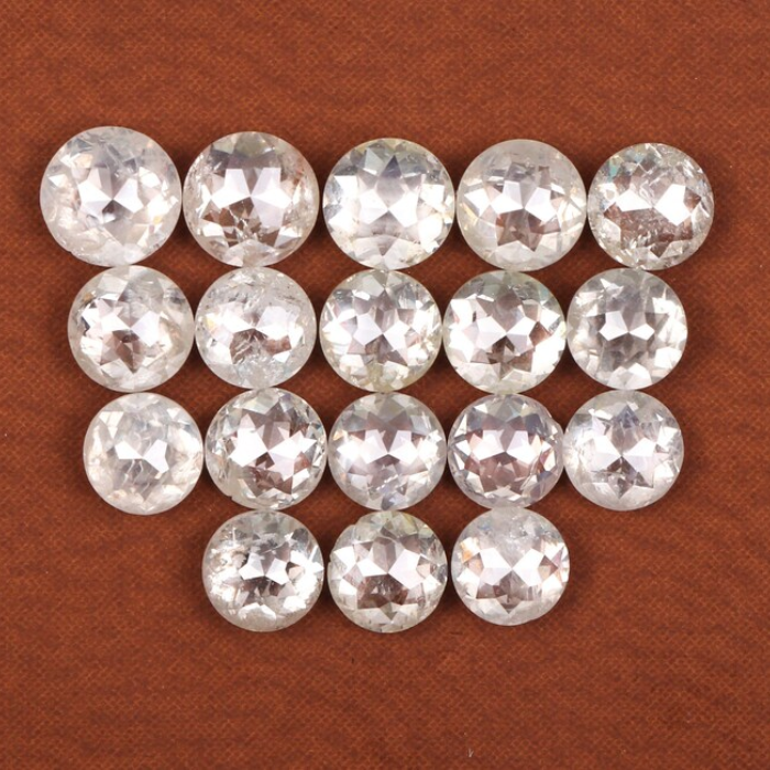 Round Rose Cut White Loose Natural Earth Mined Diamond - Minimal Carbon