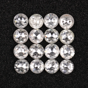 Round Rose Cut White Loose Natural Earth Mined Diamond - Minimal Carbon