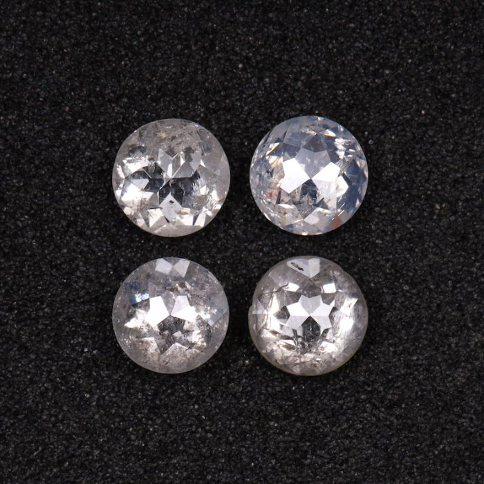 Round Rose Cut White Natural Loose Earth Mined Diamond