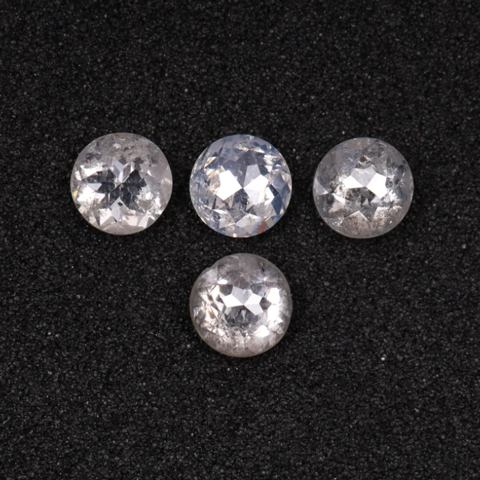 Round Rose Cut White Natural Loose Earth Mined Diamond