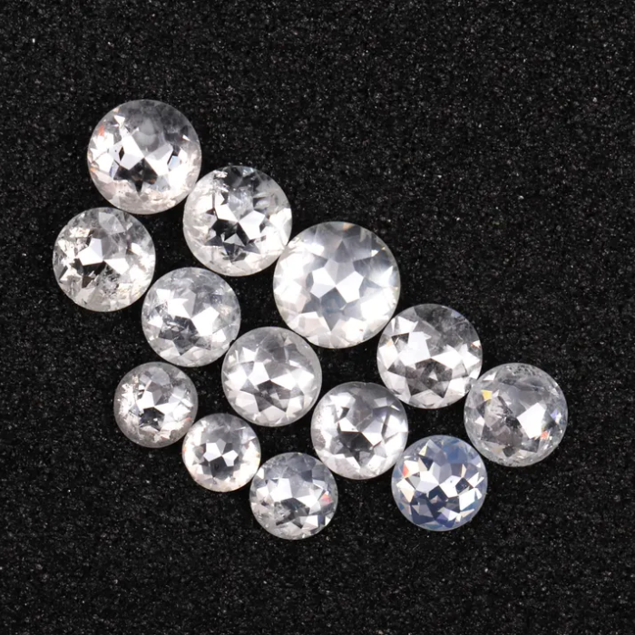 Round Rose Cut White Natural Loose Earth Mined Diamond