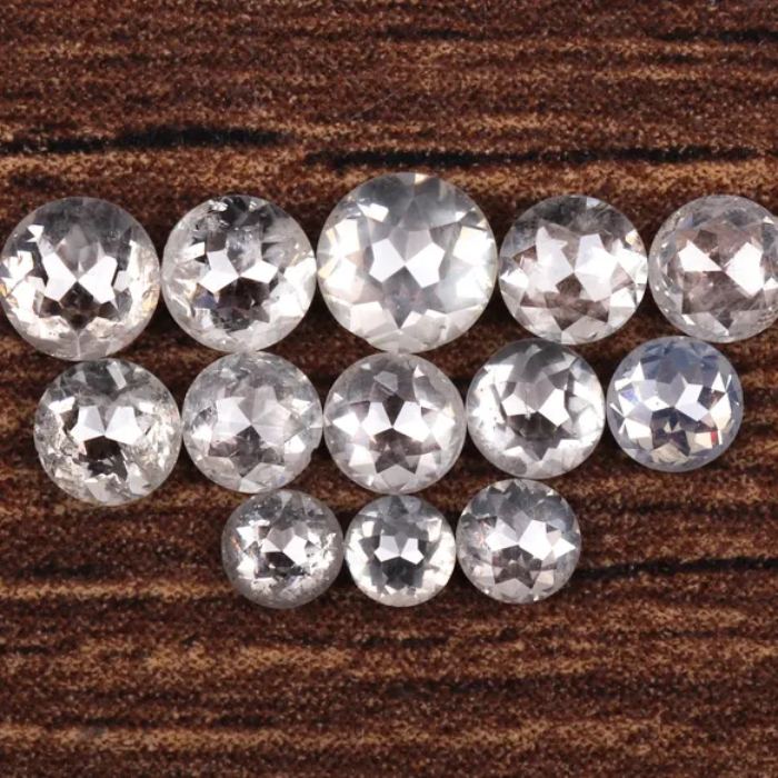 Round Rose Cut White Natural Loose Earth Mined Diamond