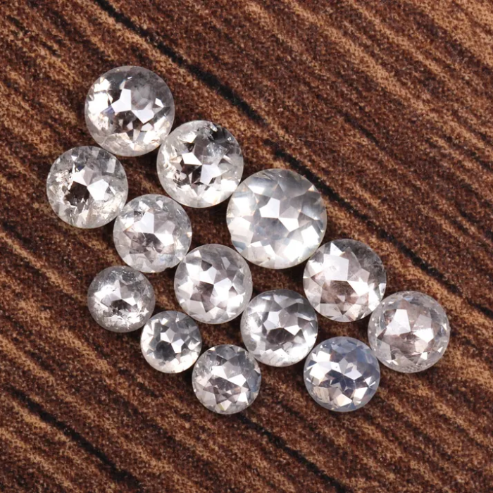 Round Rose Cut White Natural Loose Earth Mined Diamond