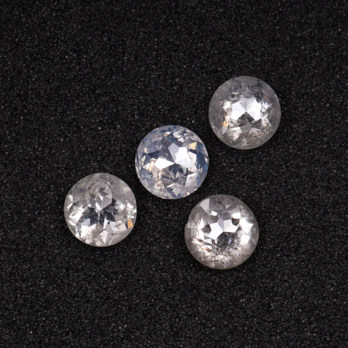 Round Rose Cut White Natural Loose Earth Mined Diamond