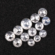 Round Rose Cut White Natural Loose Earth Mined Diamond