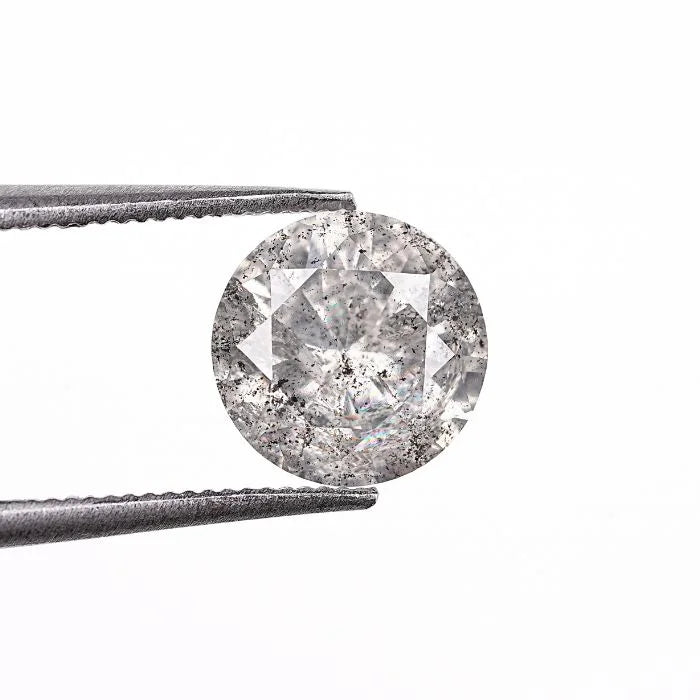 1.32 CT Round Brilliant Cut Salt And Pepper Diamond