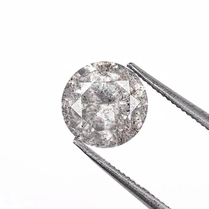 1.32 CT Round Brilliant Cut Salt And Pepper Diamond