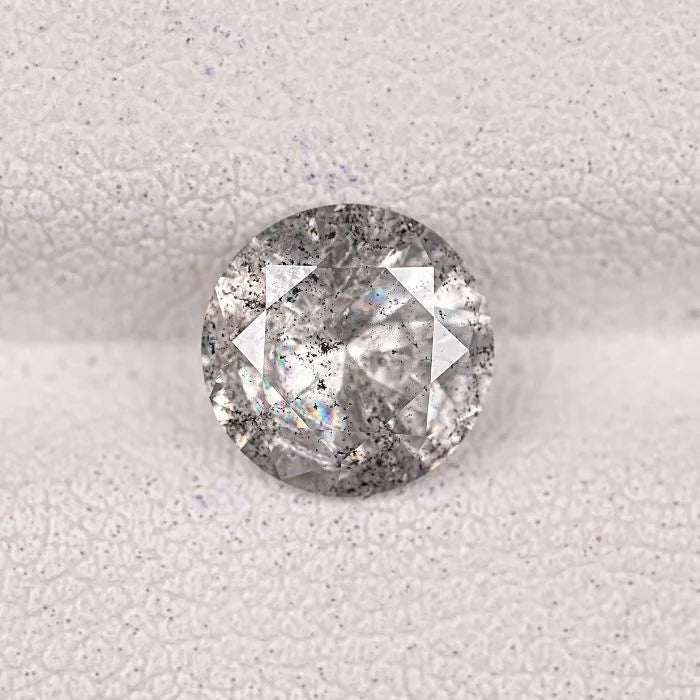 1.32 CT Round Brilliant Cut Salt And Pepper Diamond