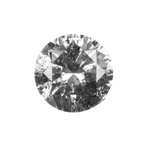 Round Brilliant Cut Loose Natural Salt And Pepper Diamond