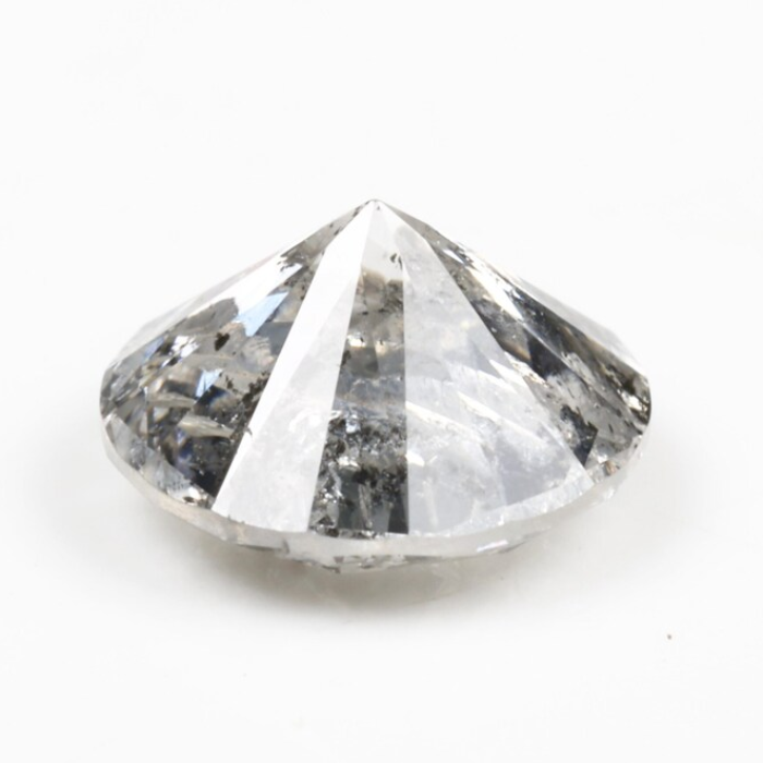Round Brilliant Cut Natural Salt And Pepper Diamond