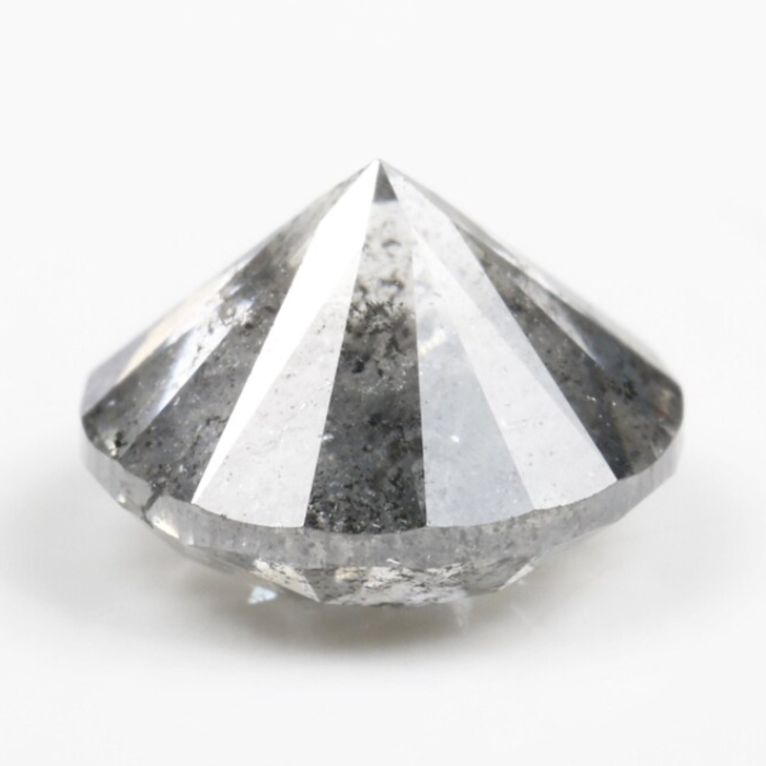 Round Brilliant Cut Natural Salt And Pepper Diamond