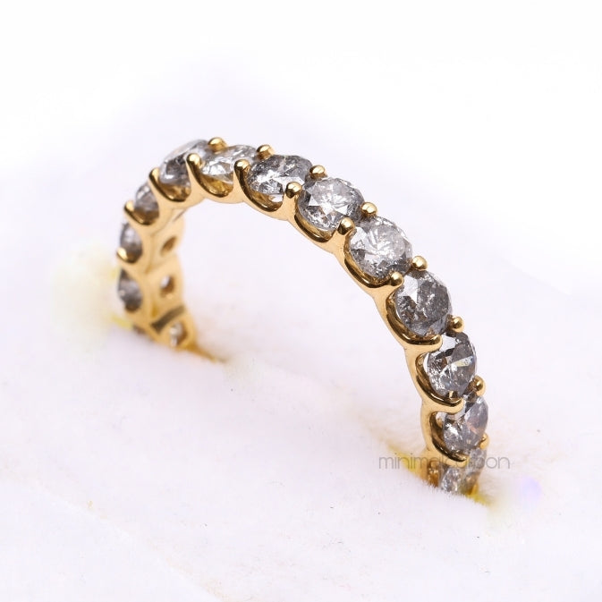 Diamond Eternity Band Ring - Minimal Carbon