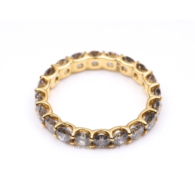 Diamond Eternity Band Ring - Minimal Carbon