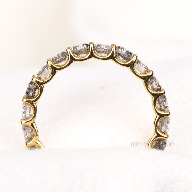 Diamond Eternity Band Ring - Minimal Carbon