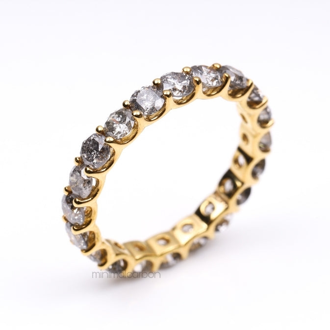 Diamond Eternity Band Ring - Minimal Carbon