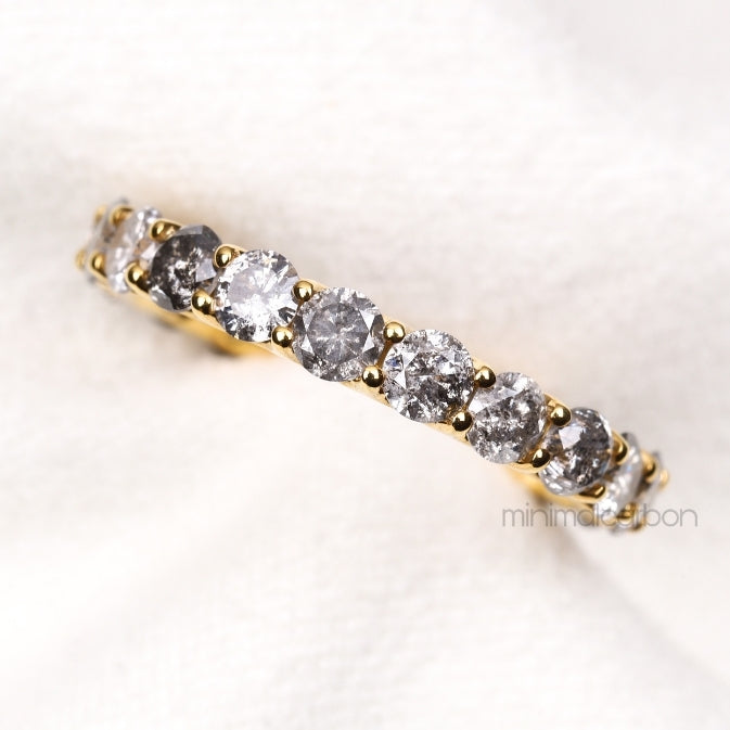 Diamond Eternity Band Ring - Minimal Carbon