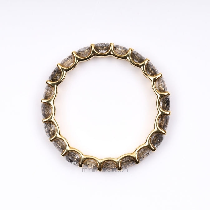 Diamond Eternity Band Ring - Minimal Carbon