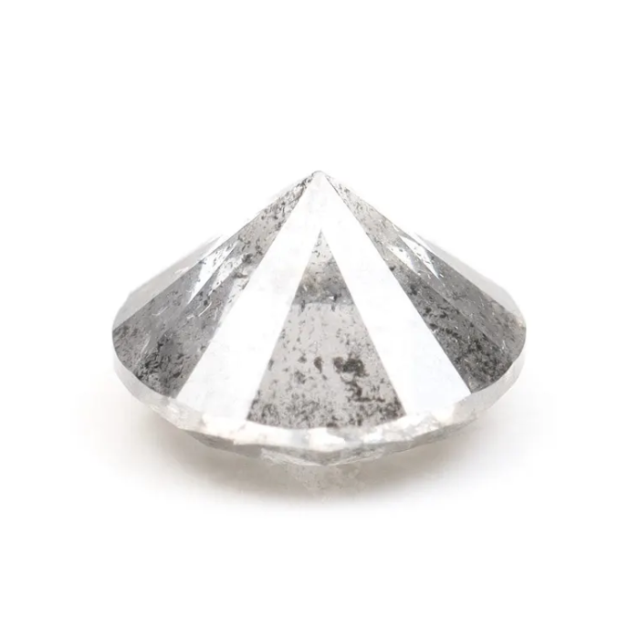 Salt And Pepper Round Brilliant Cut Diamond