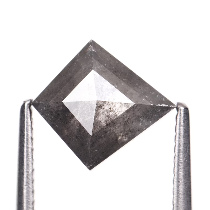 Salt And Pepper Kite Cut Diamond