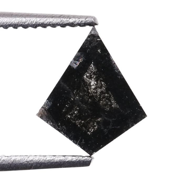 Salt And Pepper Kite Cut Natural Diamond
