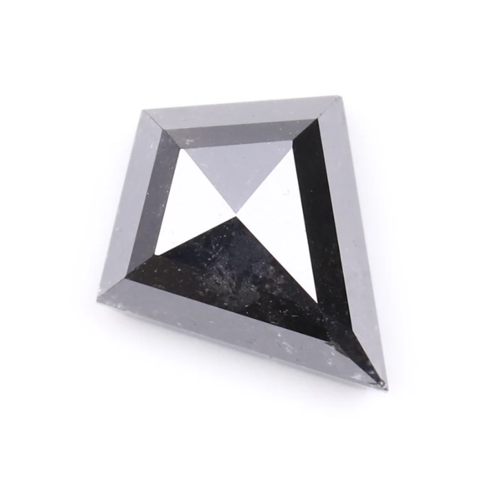 Salt And Pepper Kite Cut Natural Diamond
