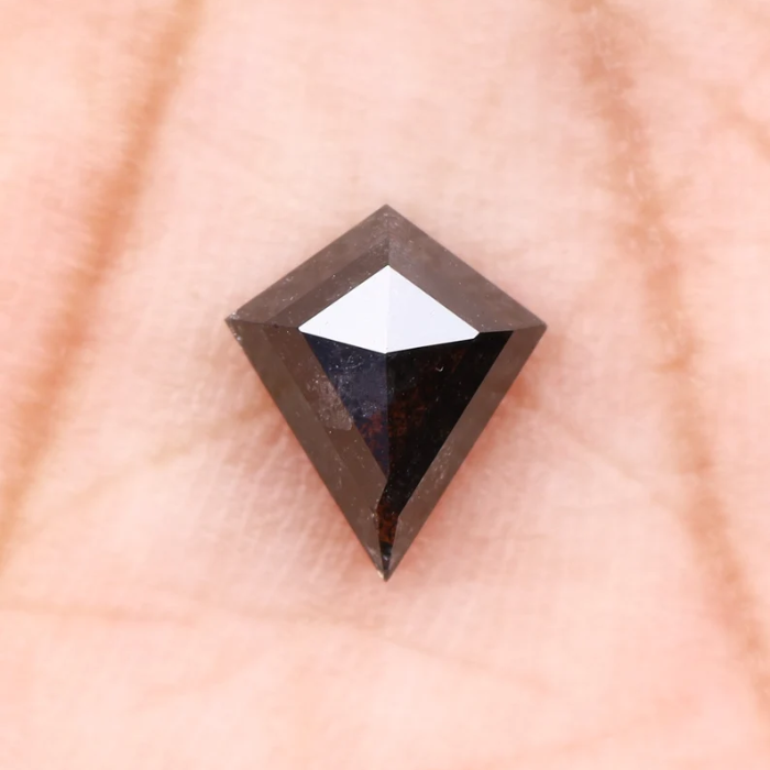 Salt And Pepper Kite Cut Natural Diamond