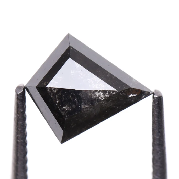 Salt And Pepper Kite Cut Natural Diamond