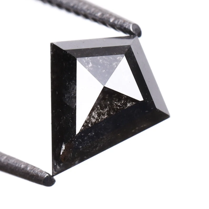 Salt And Pepper Kite Cut Natural Diamond