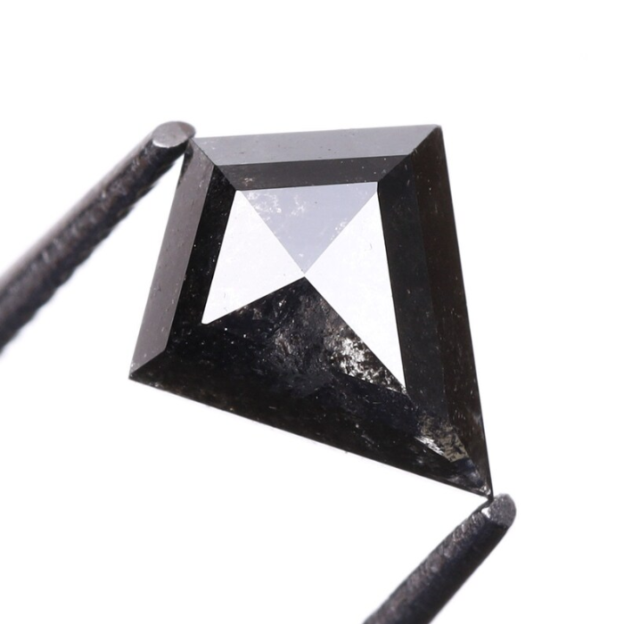 Salt And Pepper Kite Cut Natural Diamond