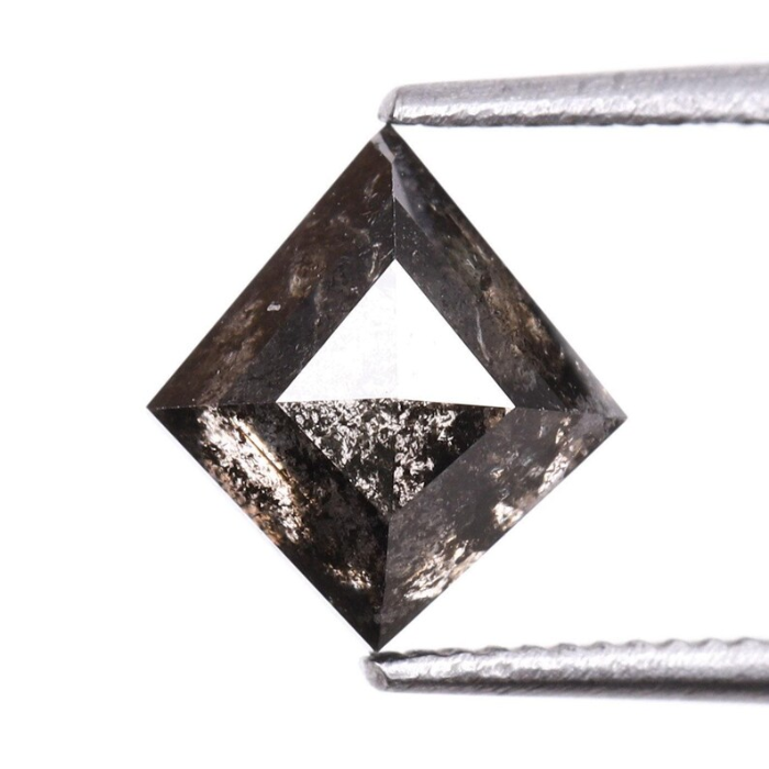 Salt And Pepper Kite Cut Natural Loose Diamond